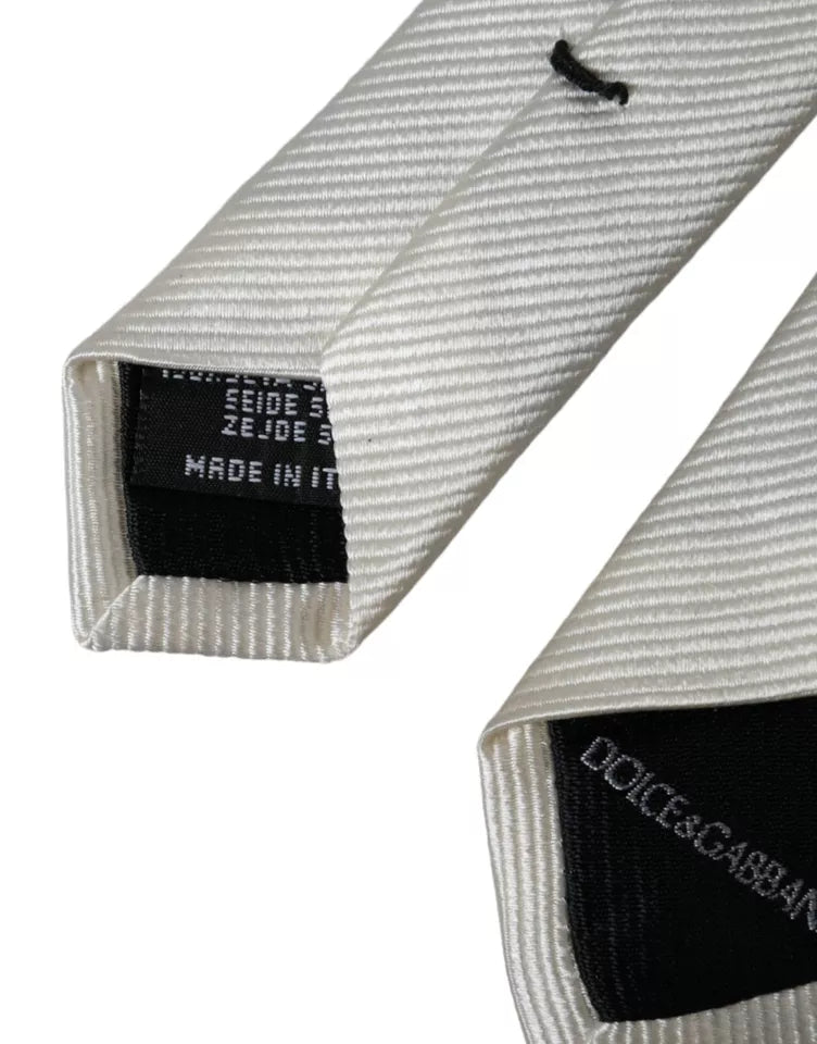 White tie made of 100% silk, adjustable
