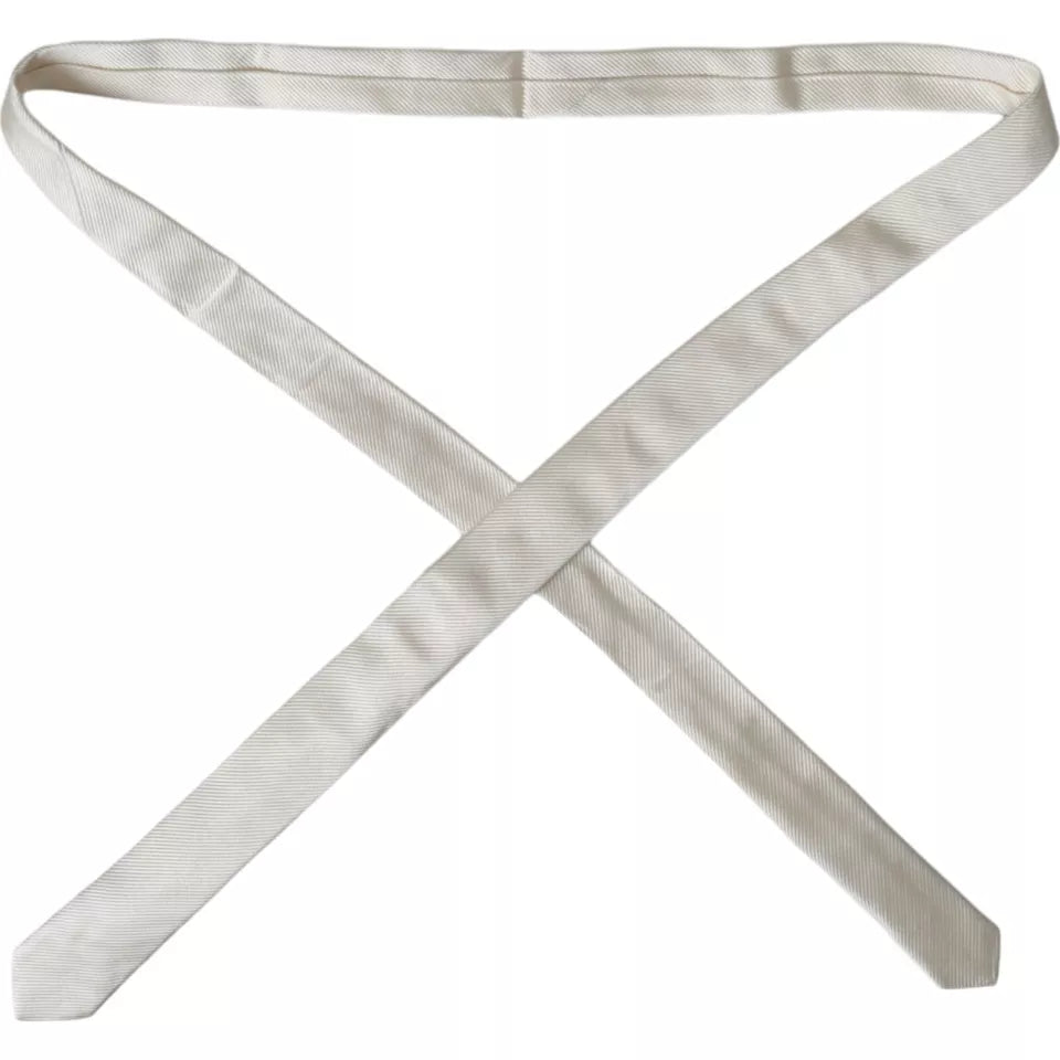 White tie made of 100% silk, adjustable