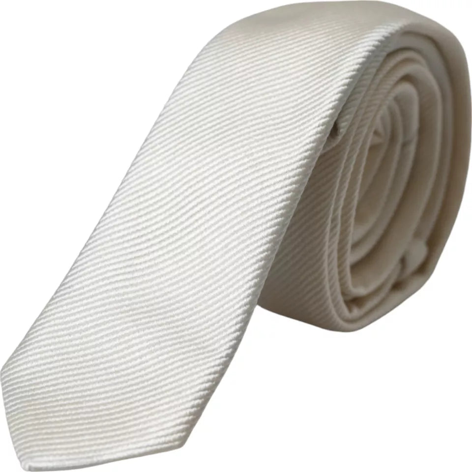 White tie made of 100% silk, adjustable