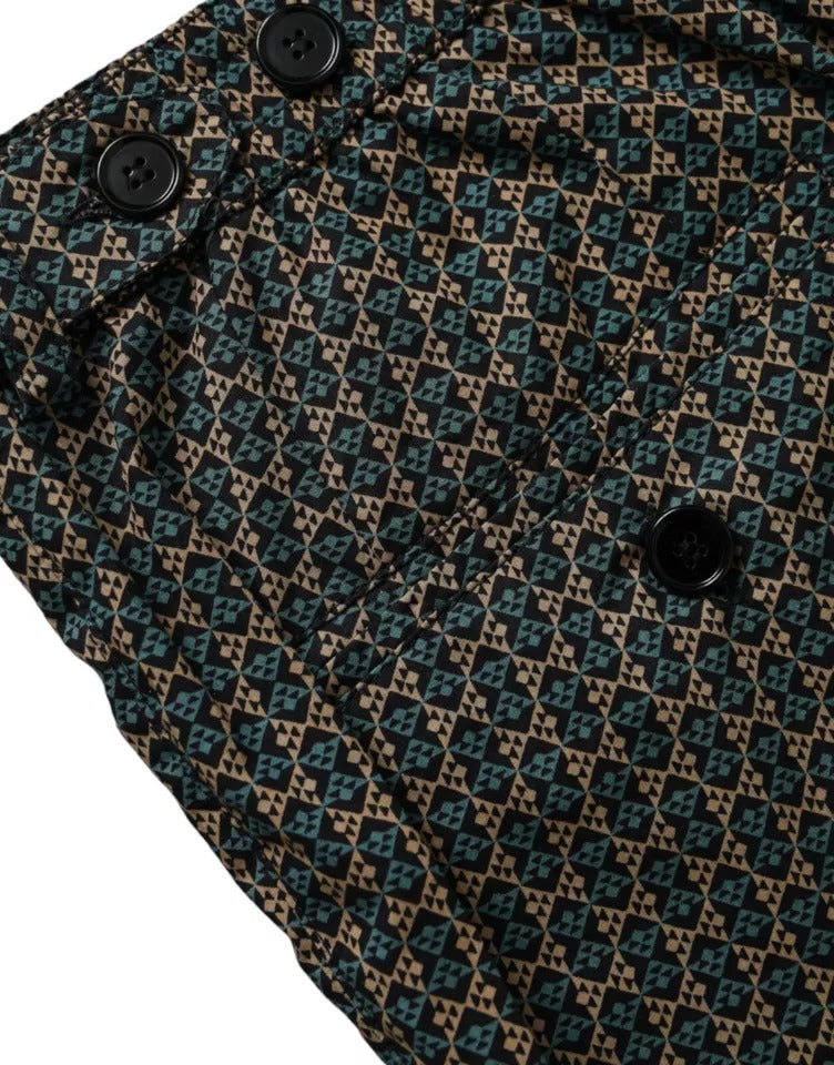 Brown patterned swimwear swim shorts swimwear