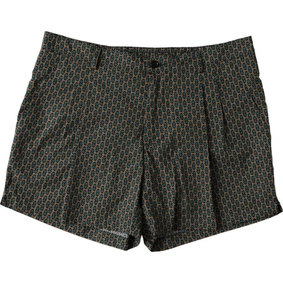 Brown patterned swimwear swim shorts swimwear