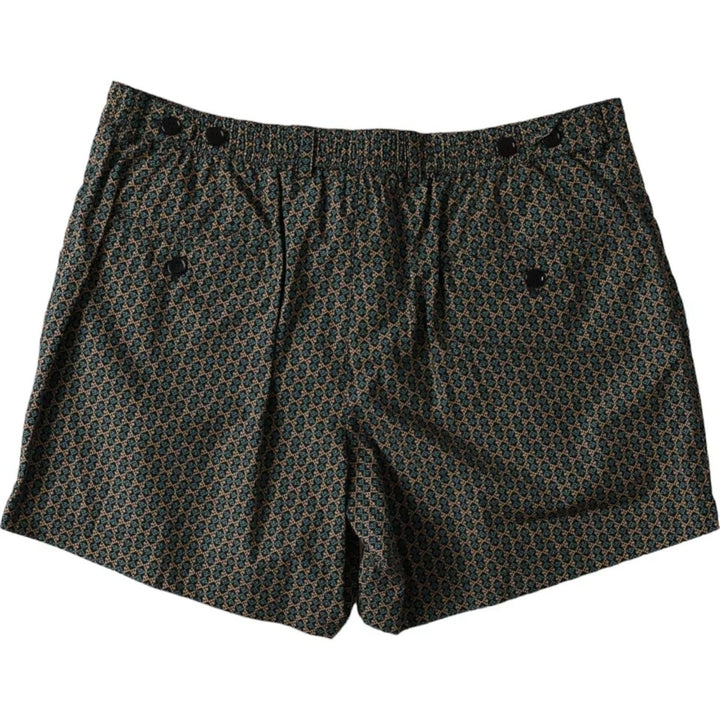 Brown patterned swimwear swim shorts swimwear