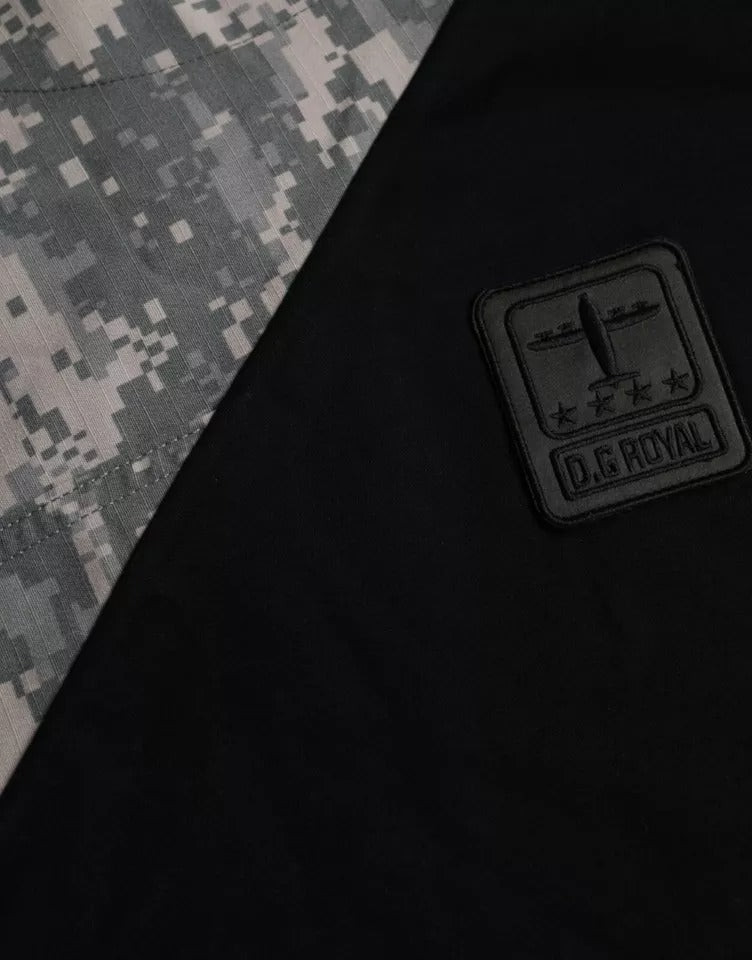 Multicolor Camouflage Cotton Round Neck Men's T-shirt
