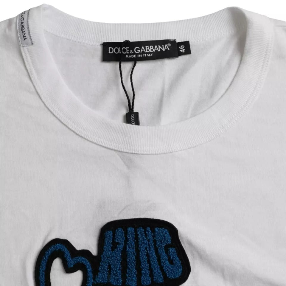 White King of Love Round Neck Short Sleeve T-Shirt