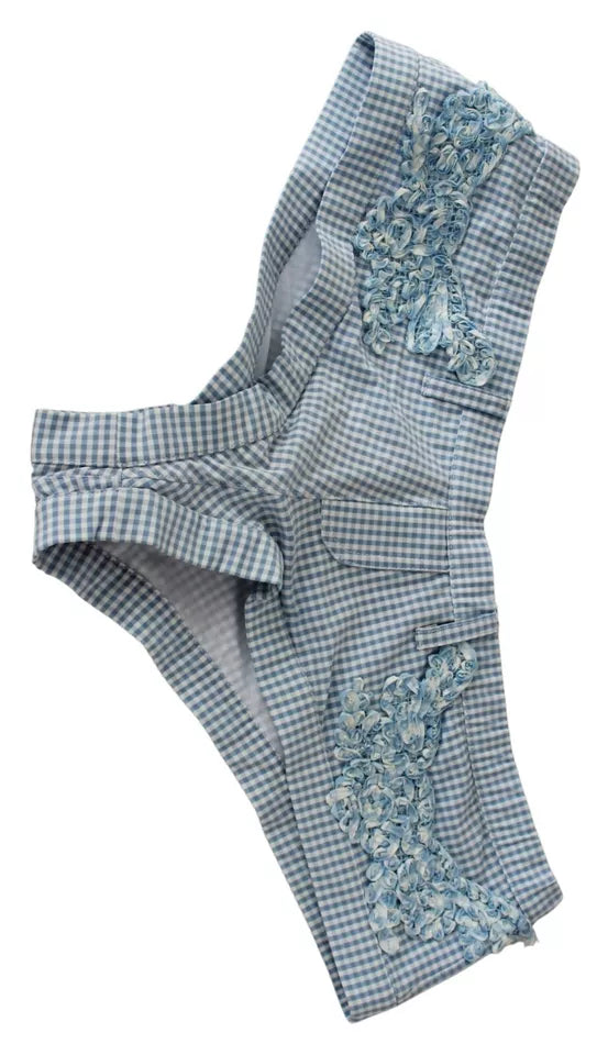 Blaue Beachwear-Hose Bikini-Shorts