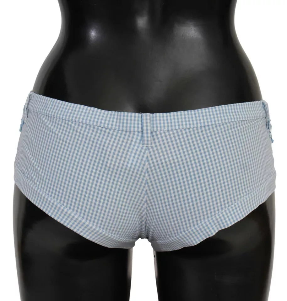 Blaue Beachwear-Hose Bikini-Shorts