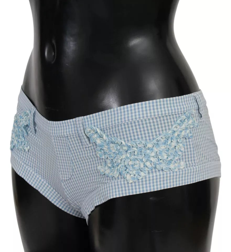 Blaue Beachwear-Hose Bikini-Shorts
