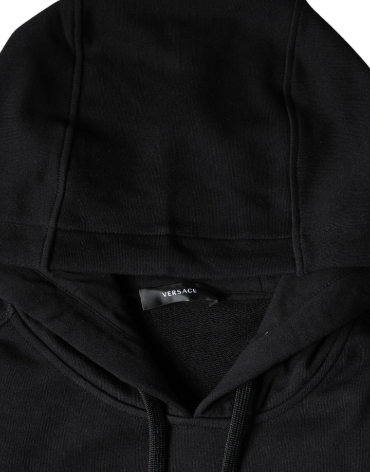 Schwarzer Medusa Baumwolle Sweatshirt