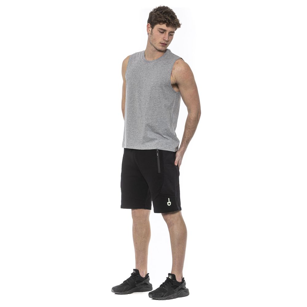 Grey cotton men's tank top