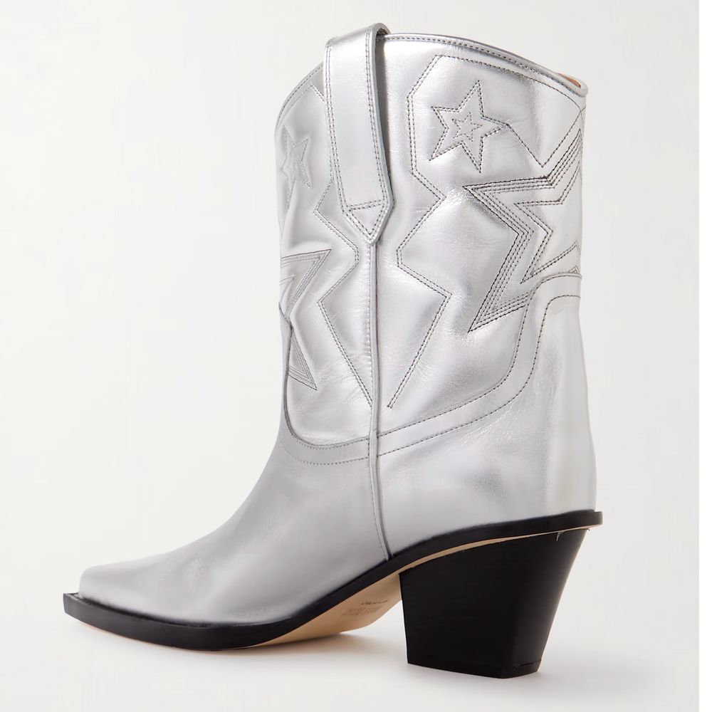 Paris Texas Graue Lederstiefel