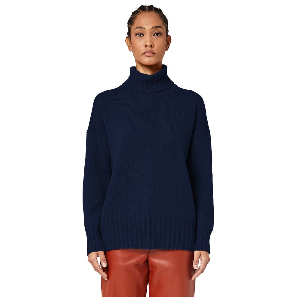 Alpha Studio Blauer Kaschmirpullover