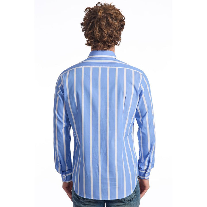 Light blue cotton shirt for men
