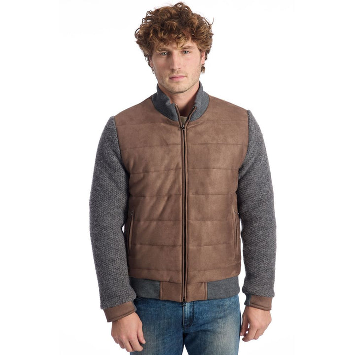 Braune Jacke aus Wolle für Männer