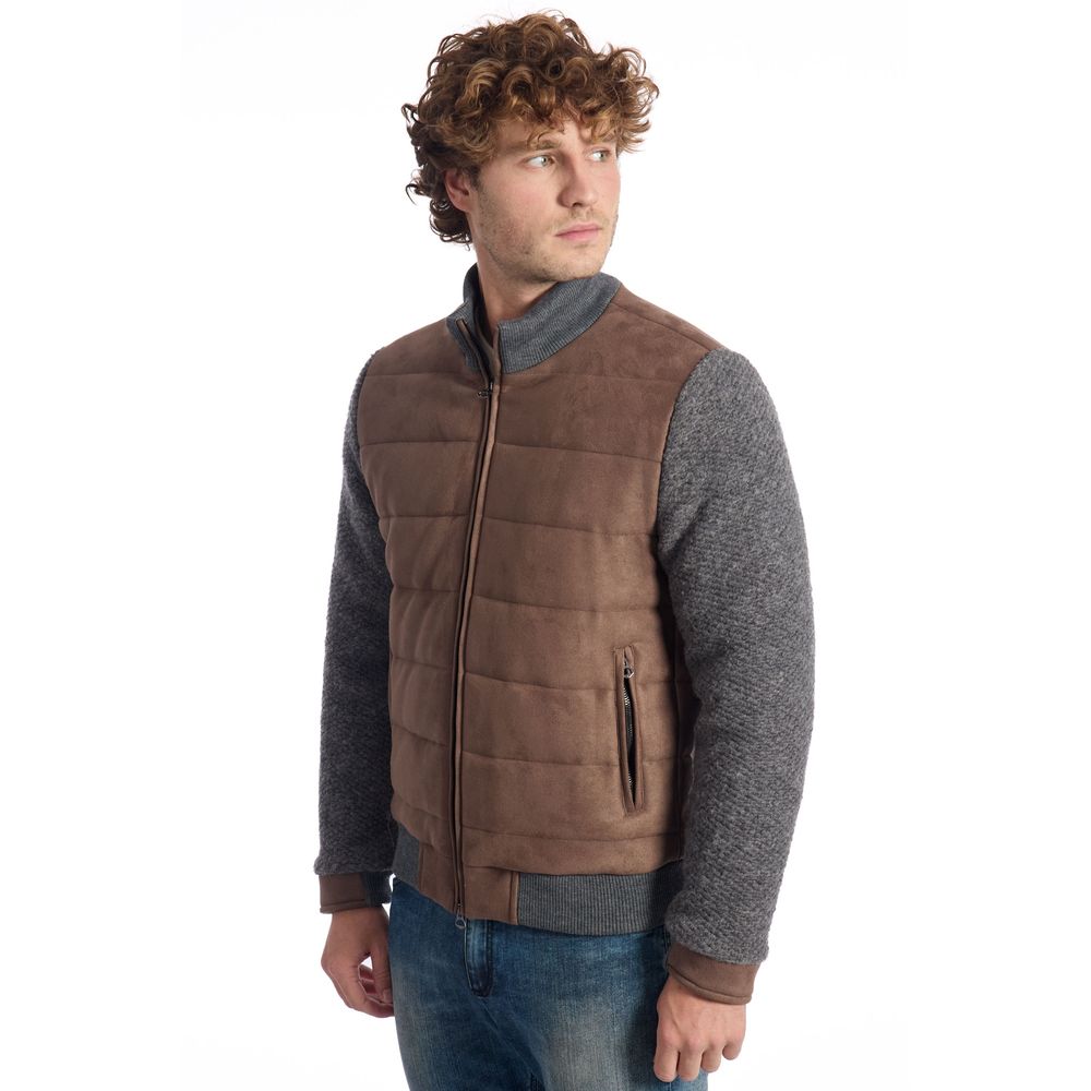 Braune Jacke aus Wolle für Männer