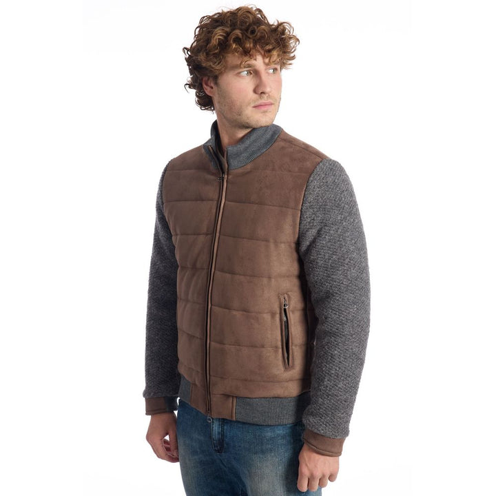 Braune Jacke aus Wolle für Männer