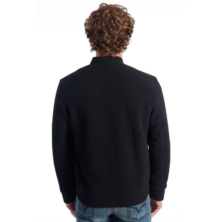 Black men's wool jacket