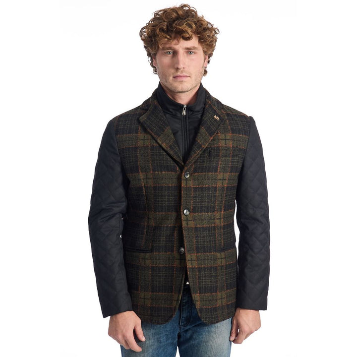 Brown wool jacket for men