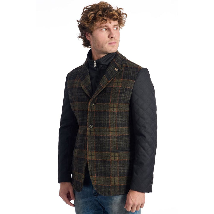 Brown wool jacket for men