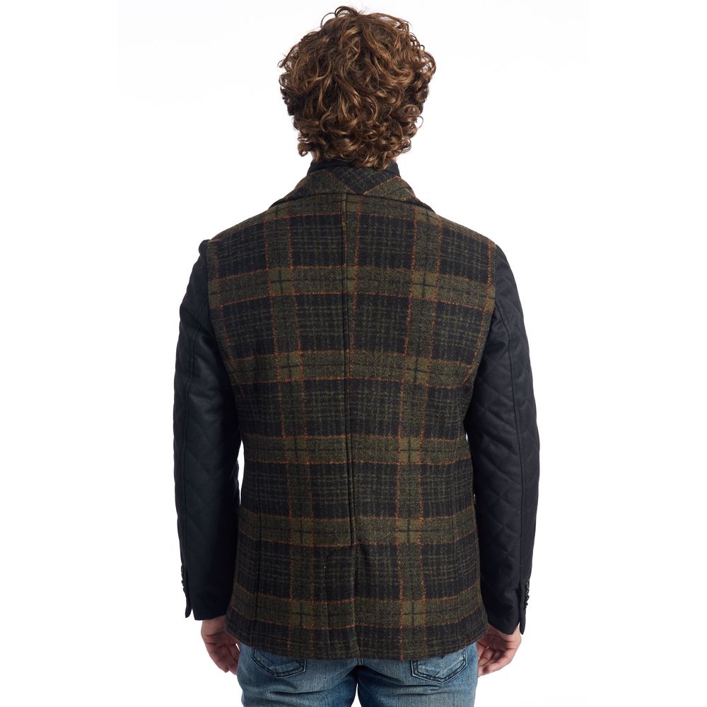 Brown wool jacket for men