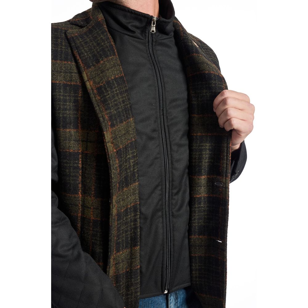 Brown wool jacket for men