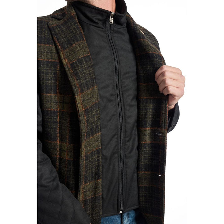 Brown wool jacket for men