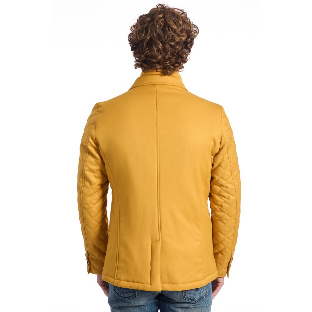 Gelbe Jacke aus Wolle für Männer