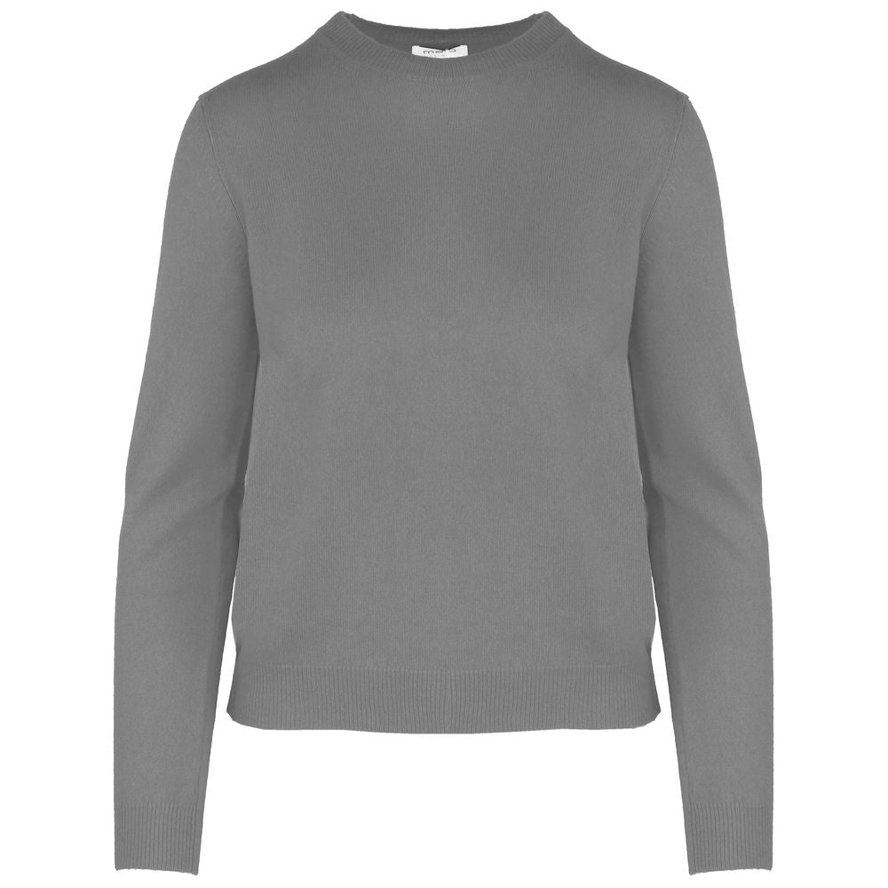 Malo Grauer Kaschmir-Pullover für Frauen