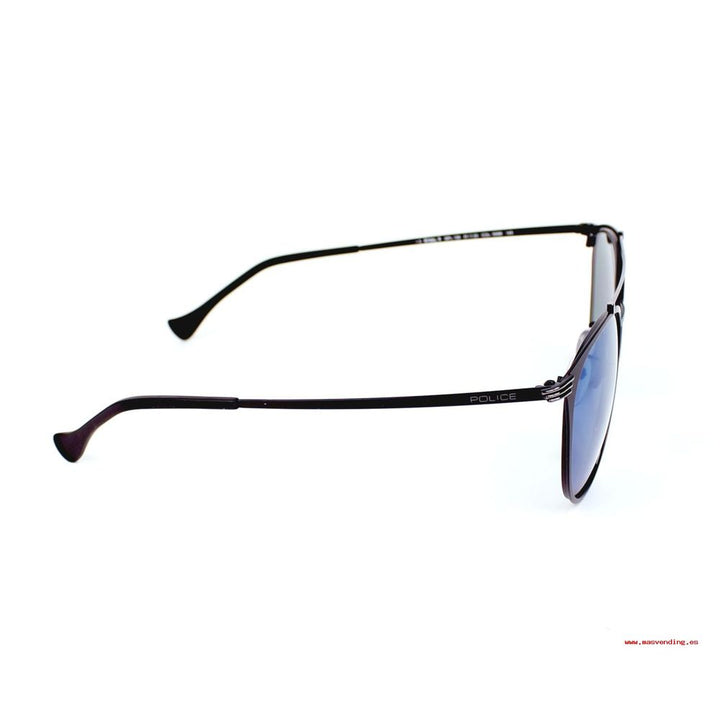 Schwarze Metall-Sonnenbrille