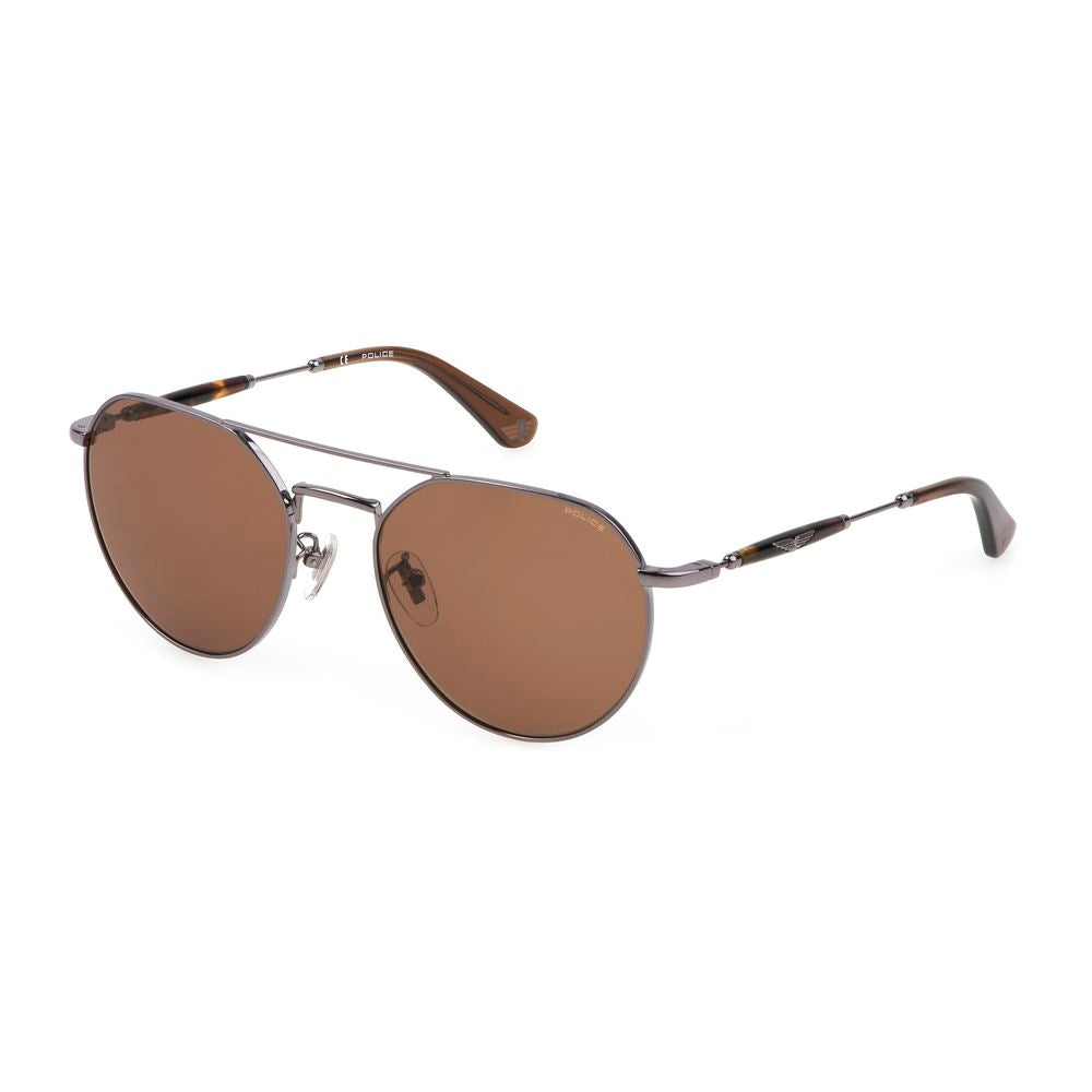 Police Graue Metall-Sonnenbrille