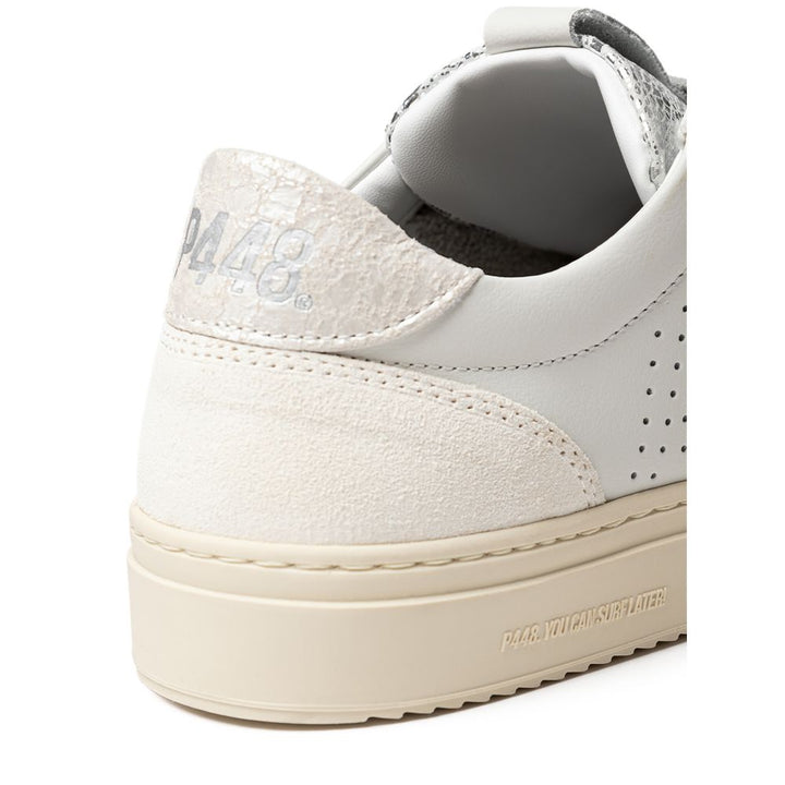 P448 Weißes Leder Sneaker