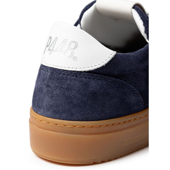 P448 Blaue Leder Sneaker