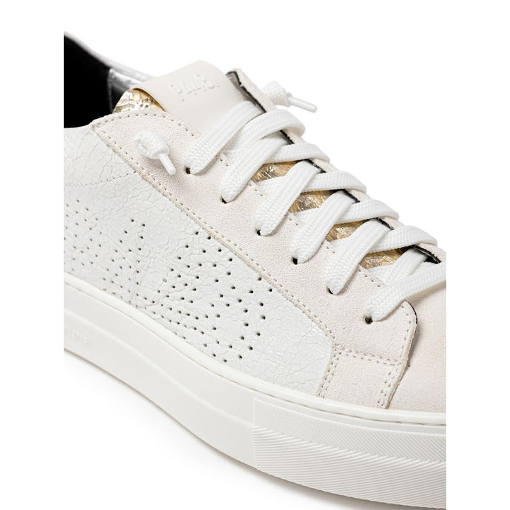 P448 Weißes Leder Sneaker