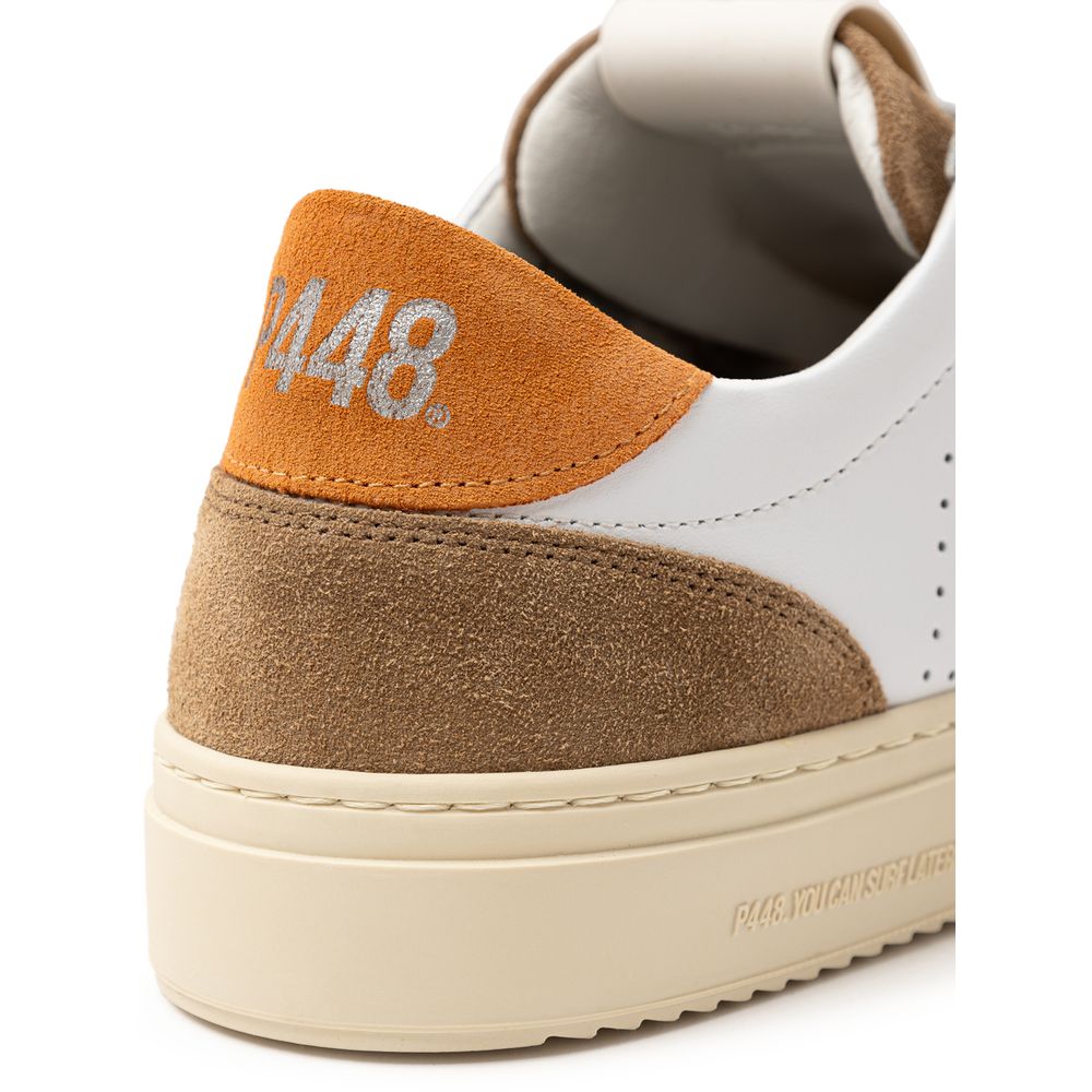 P448 Weißes Leder Sneaker