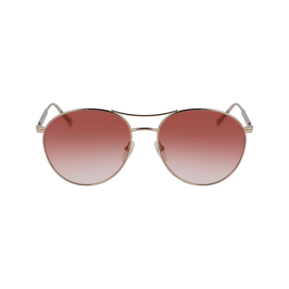 Longchamp Roségoldene Metall-Sonnenbrille