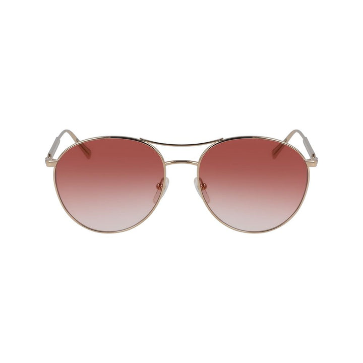 Longchamp Roségoldene Metall-Sonnenbrille