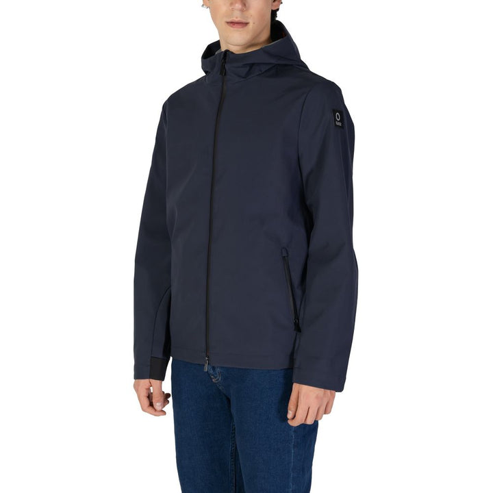 Blaue Polyester-Jacke