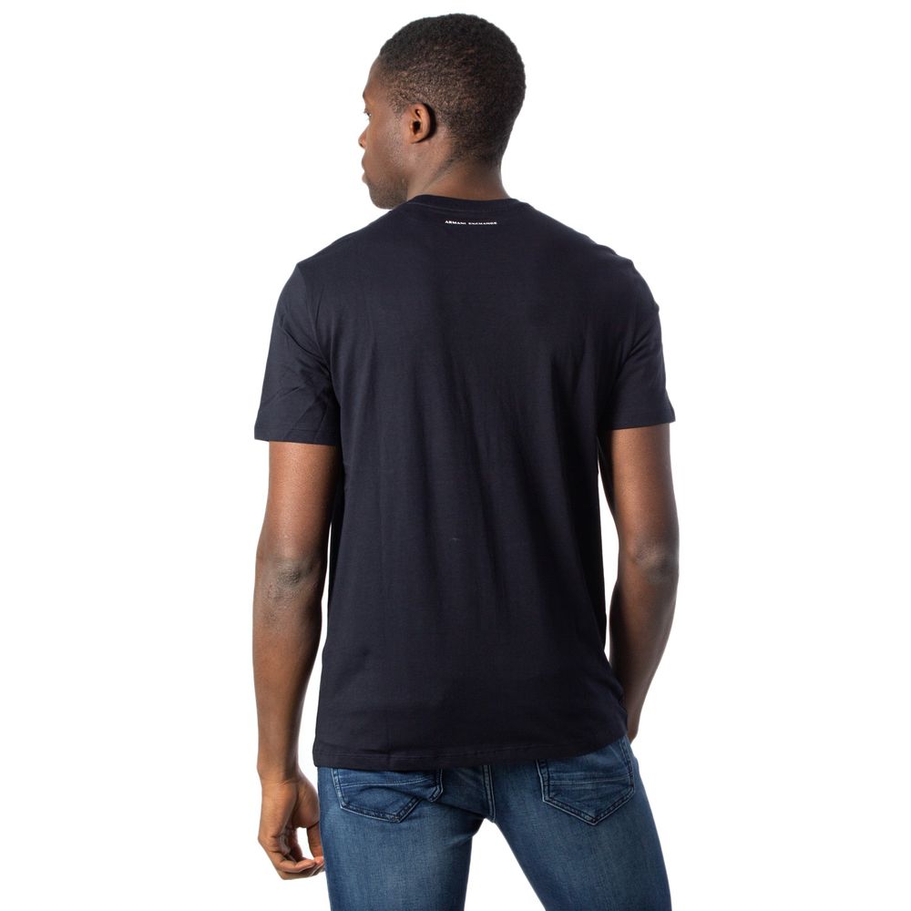 Armani Exchange T-Shirt aus blauer Baumwolle