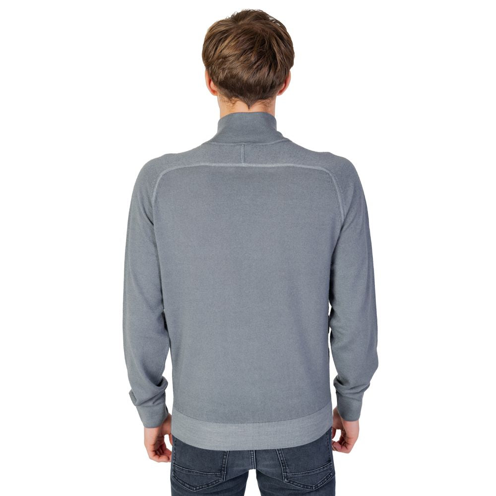Grey wool cardigan