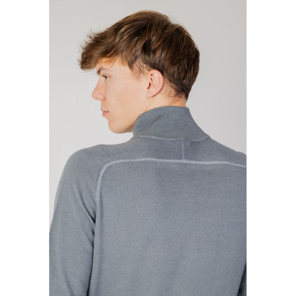 Grey wool cardigan