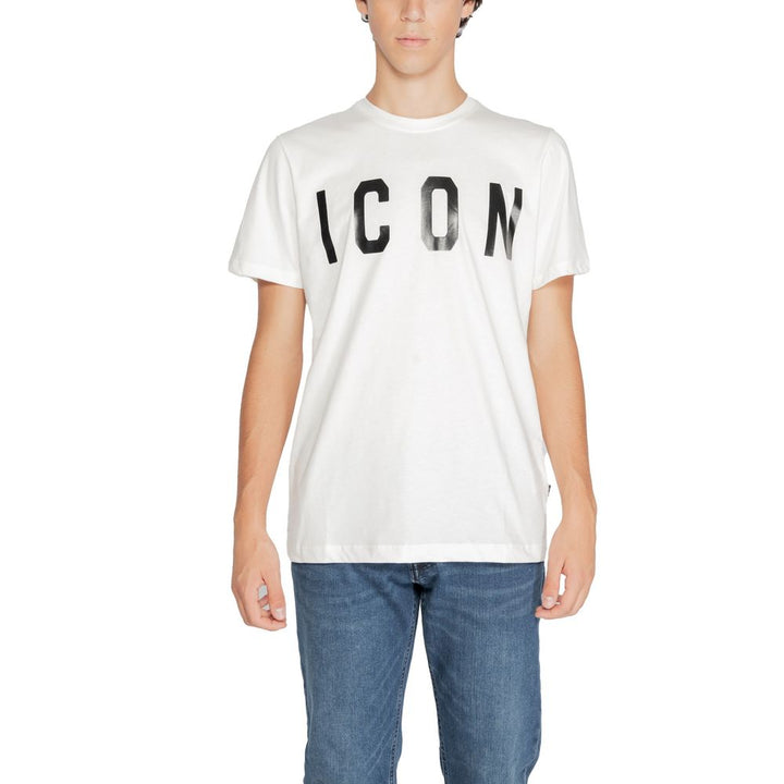 Icon T-Shirt aus weißer Baumwolle