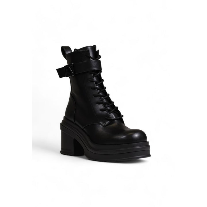 Armani Exchange Schwarzer Polyester-Stiefel