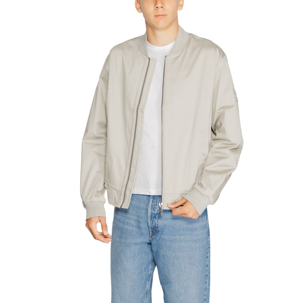 Calvin Klein Graue Jacke aus Bio-Baumwolle