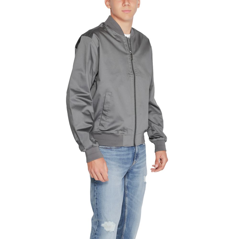 Calvin Klein Graue Jacke aus Bio-Baumwolle