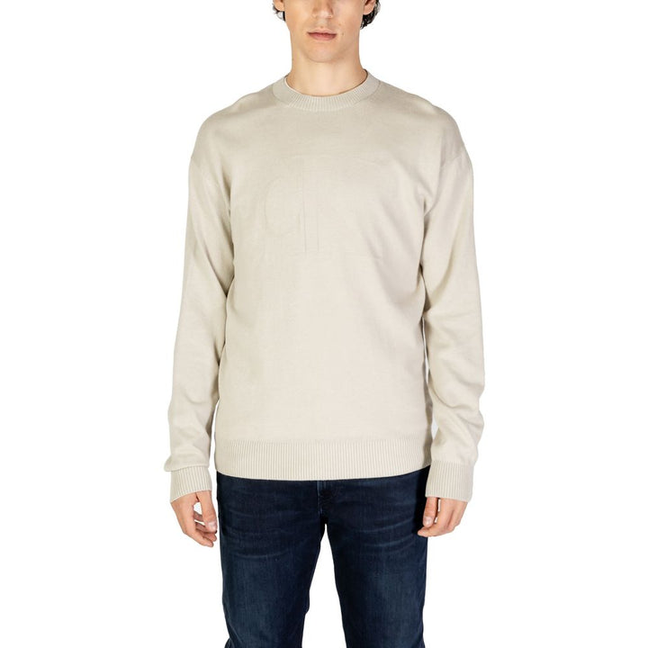 Organic cotton sweater in beige