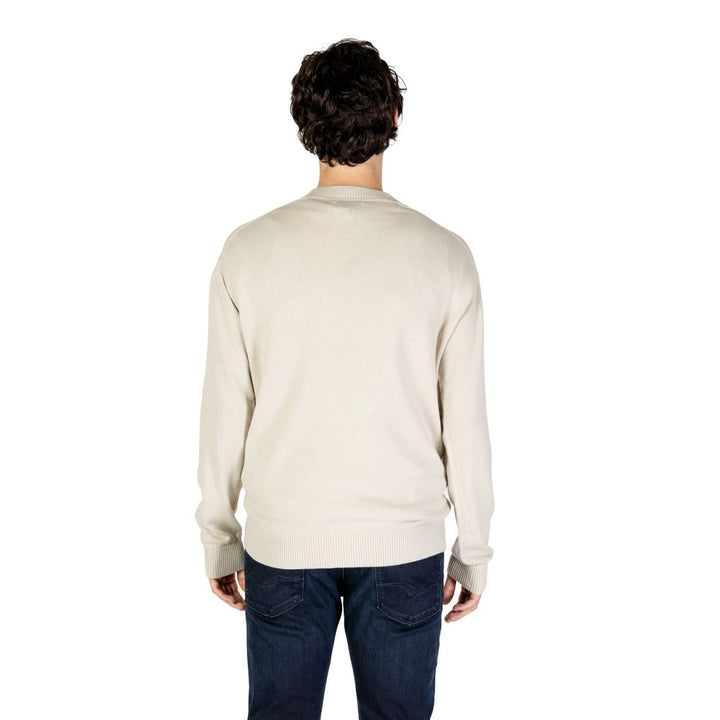 Organic cotton sweater in beige