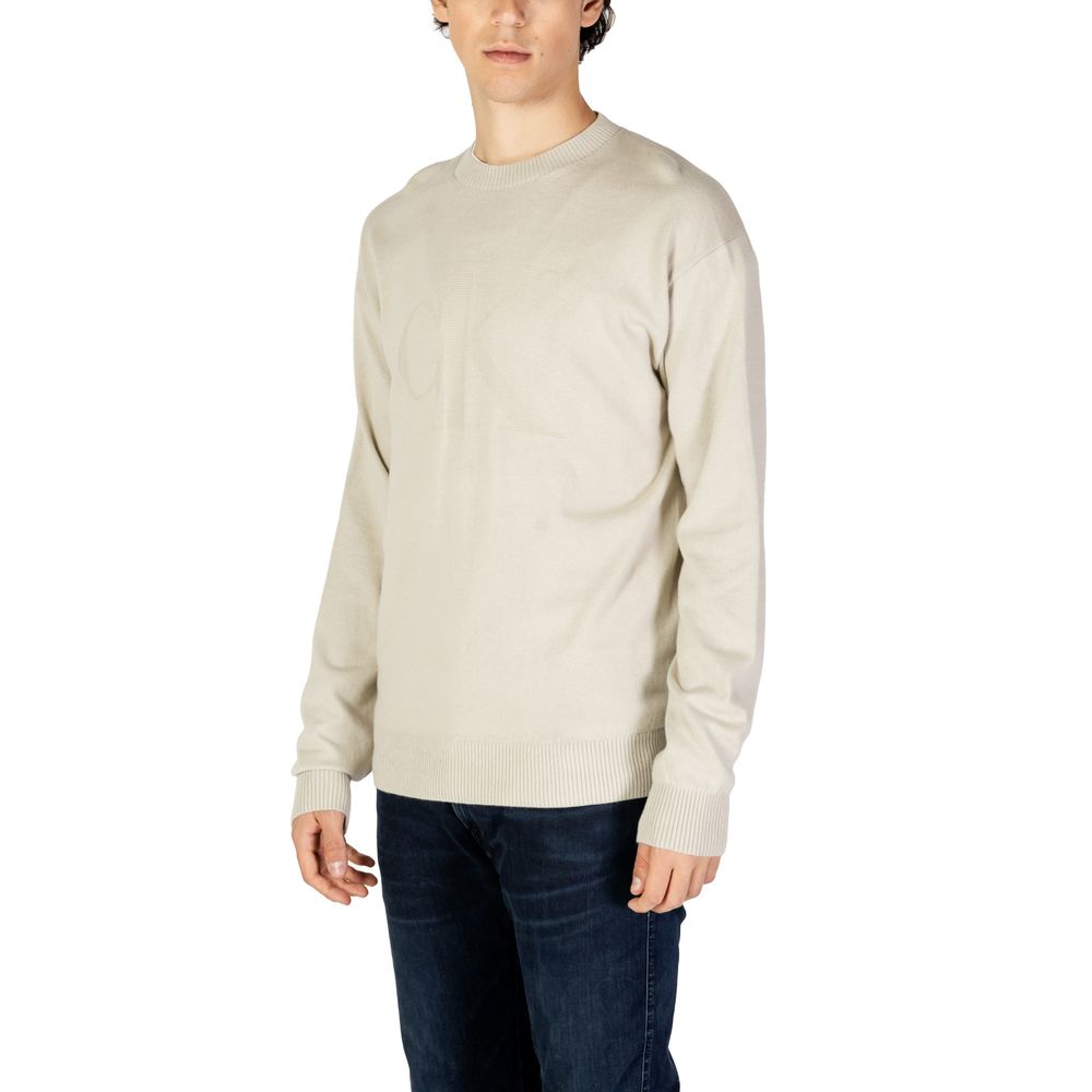 Organic cotton sweater in beige