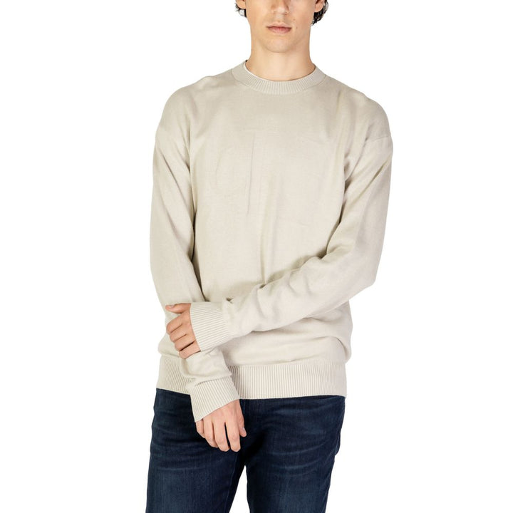 Organic cotton sweater in beige
