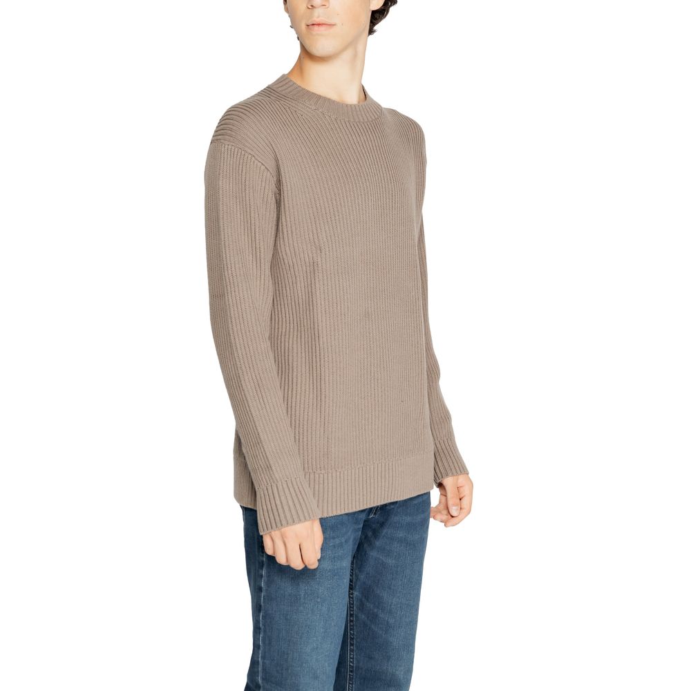 Brauner Pullover aus Bio-Baumwolle