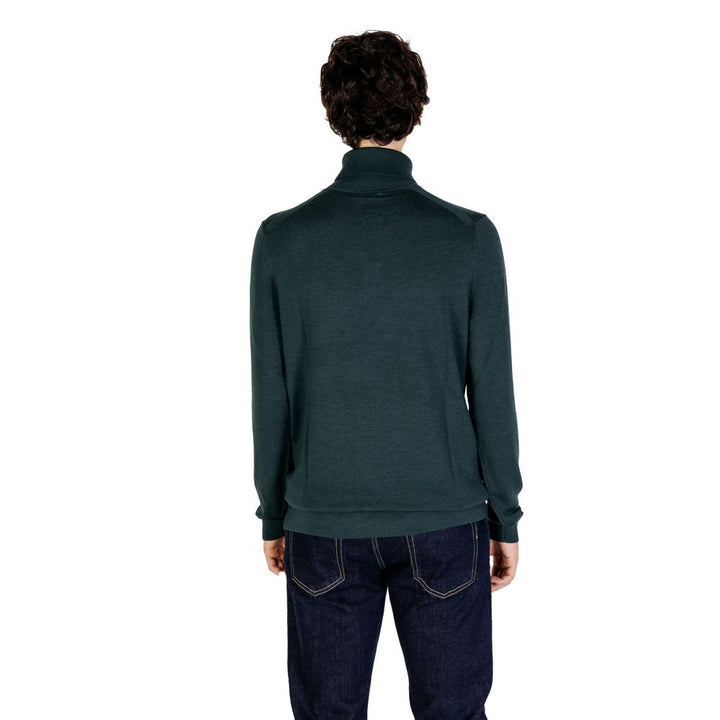 Green wool sweater