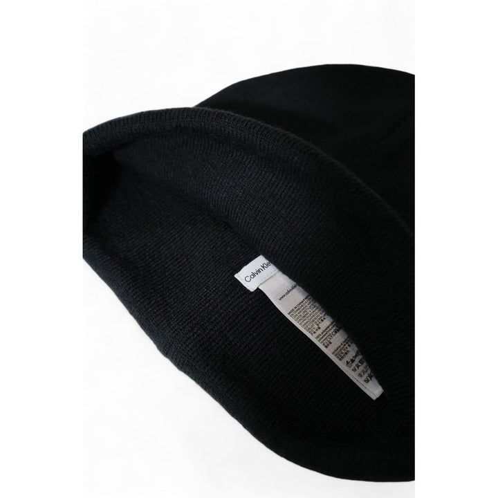 Black hats and caps made from recycled polyester